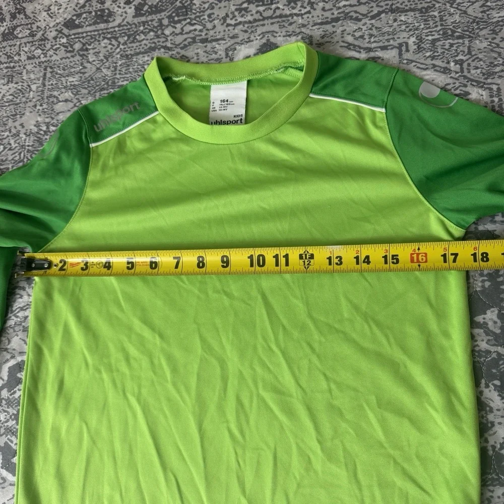 Uhlsport Kids Goalkeeper Soccer Football Shirt Jersey Padded Youth Size 13-14